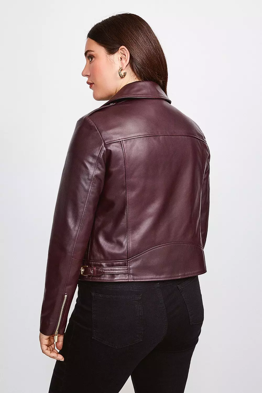 Plus Size Leather Military Biker Karen Millen