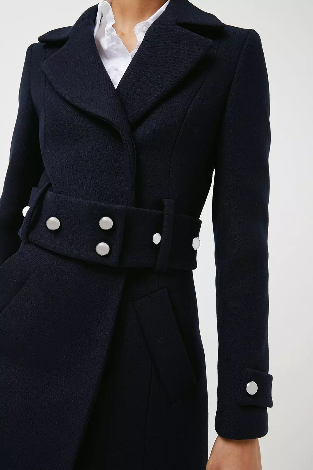Karen millen belted coat best sale