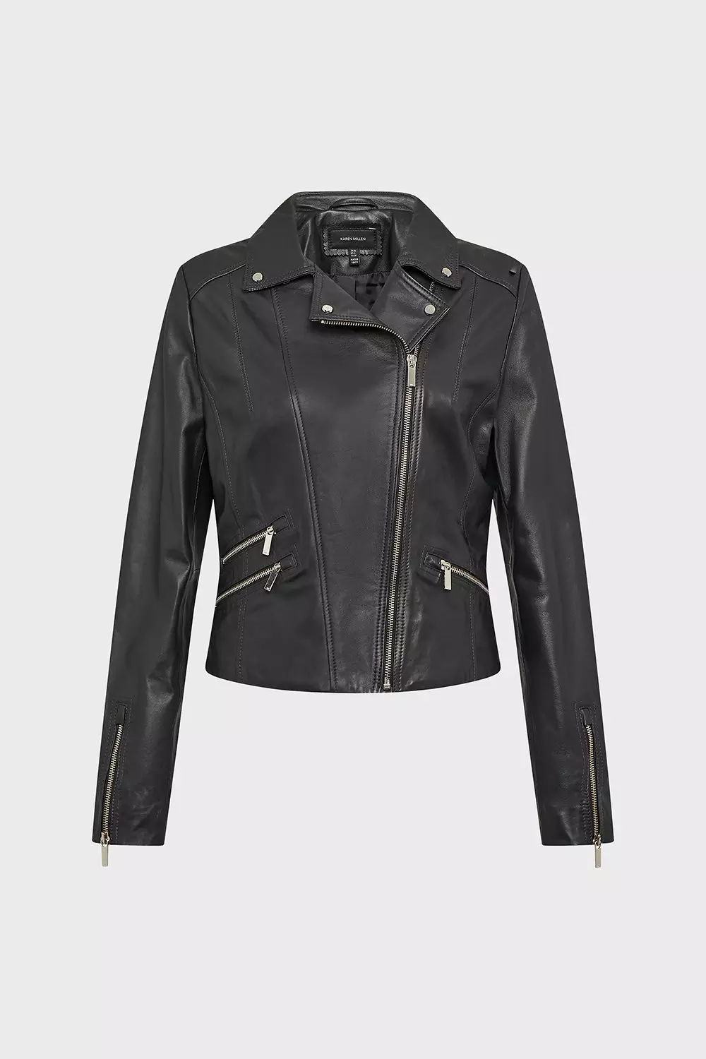 Petite leather jacket womens sale