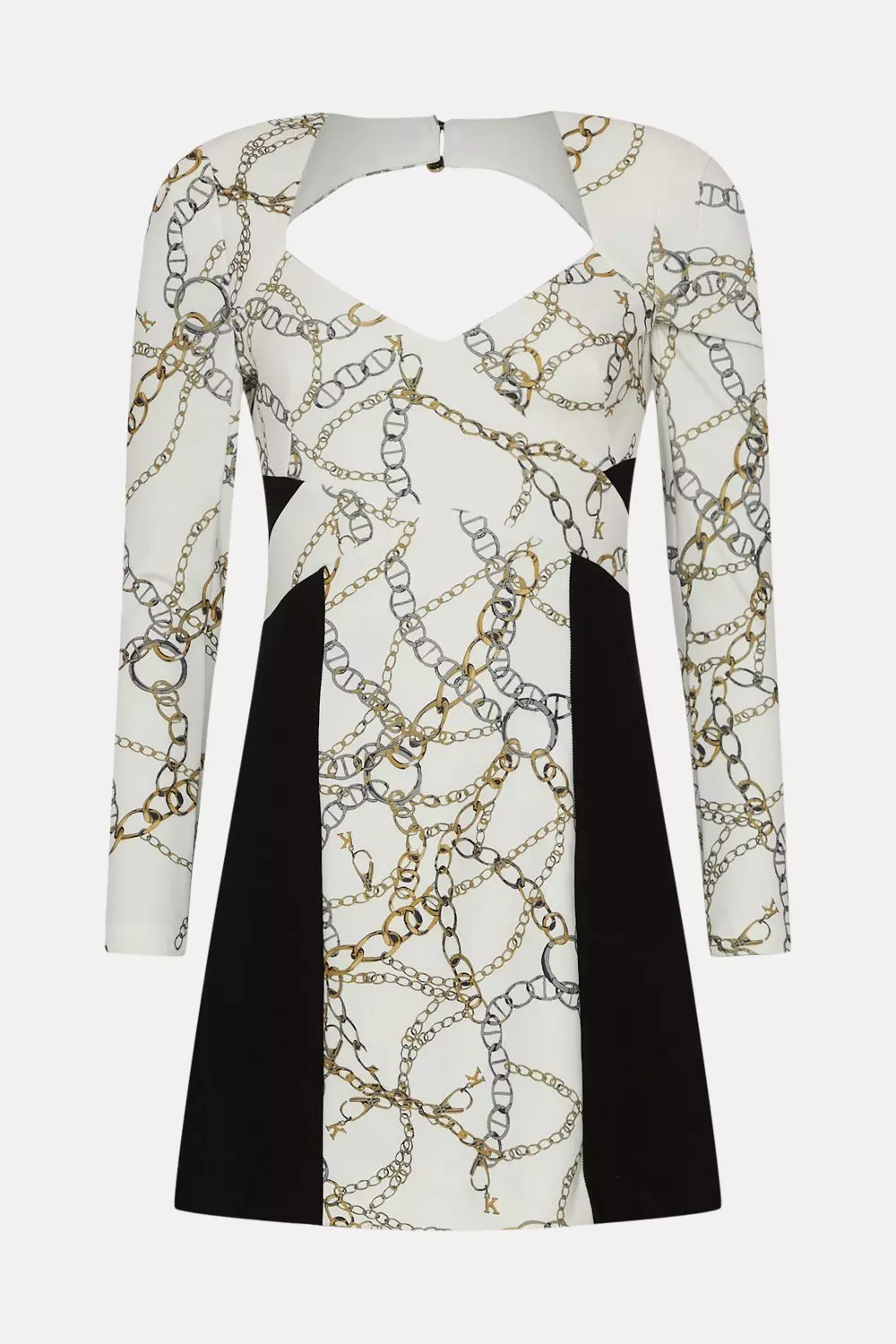Chain Figure Form Stretch Woven Cross Mini | Karen Millen