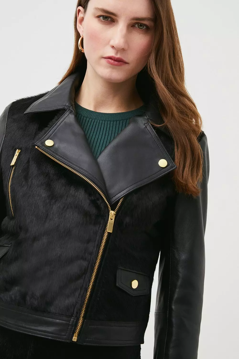 Leather jacket karen millen best sale