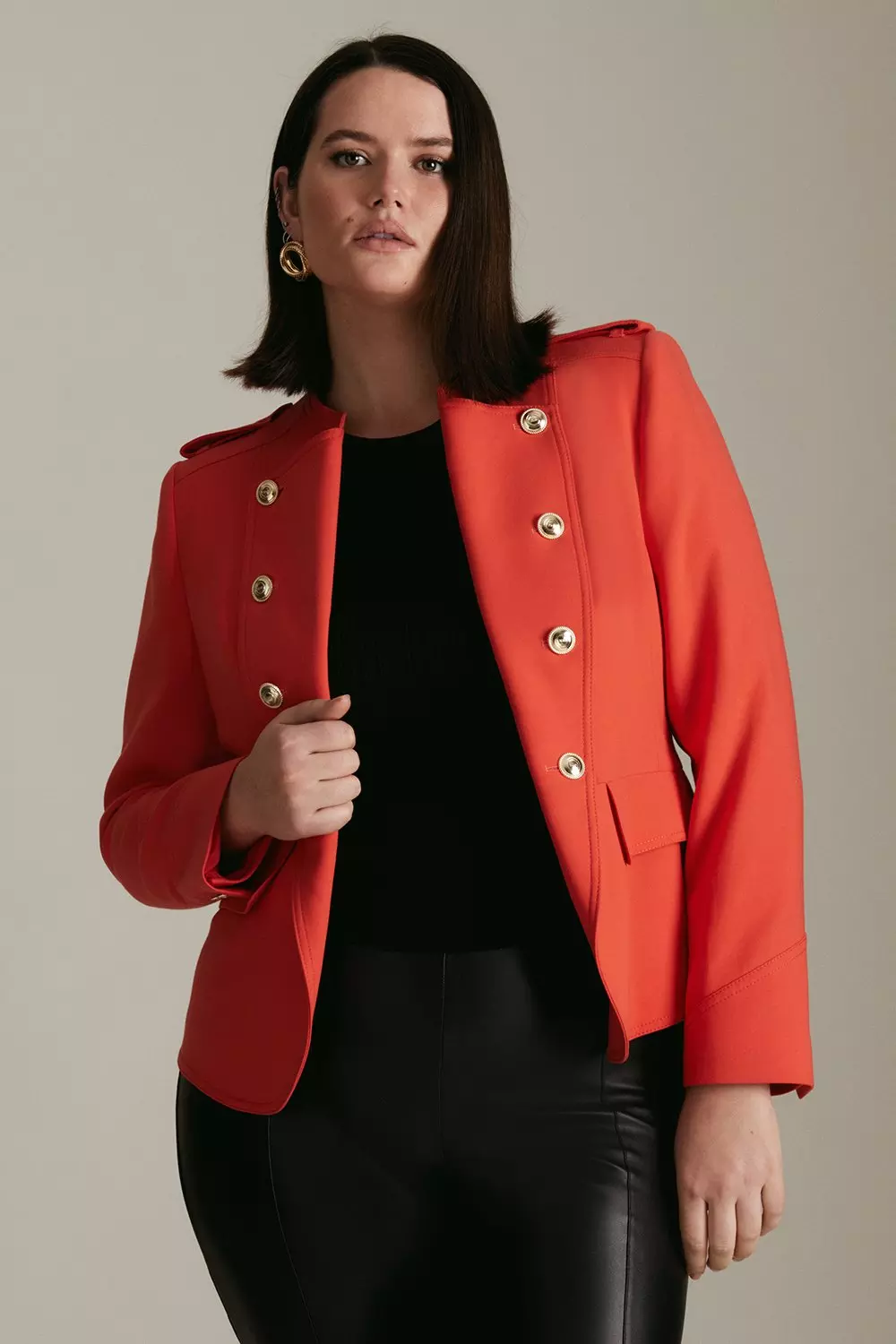 Military plus size jacket on sale