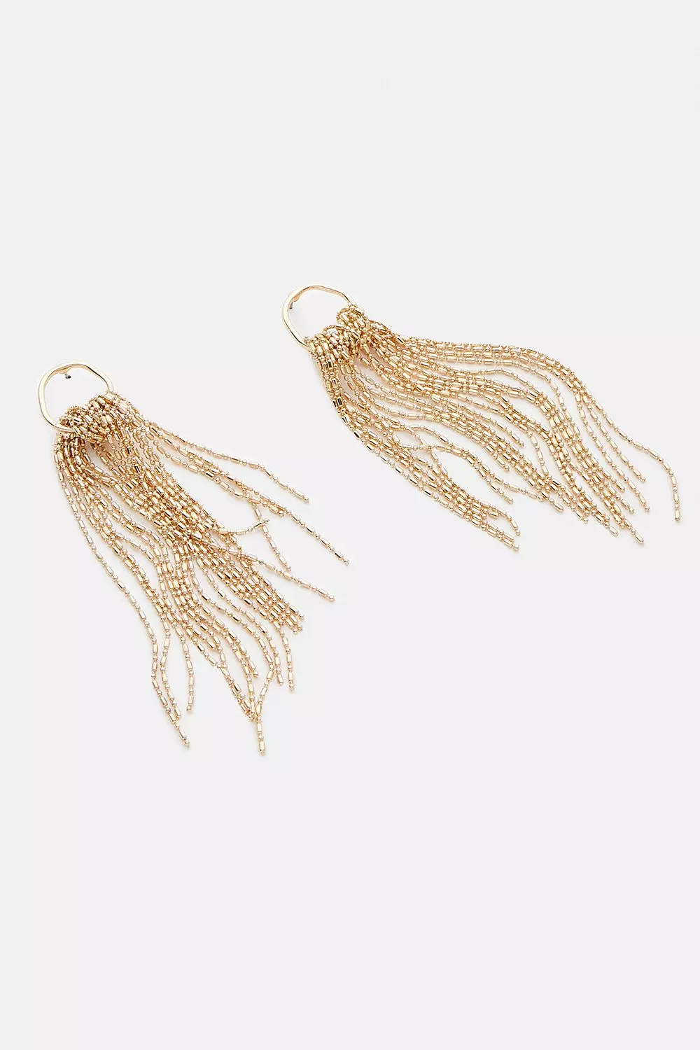 【KAREN MILLEN】14Kゴールドメッキ クリスタルダイアゴナルカフ Ear Cuff Drop Detail Earring | Karen Millen