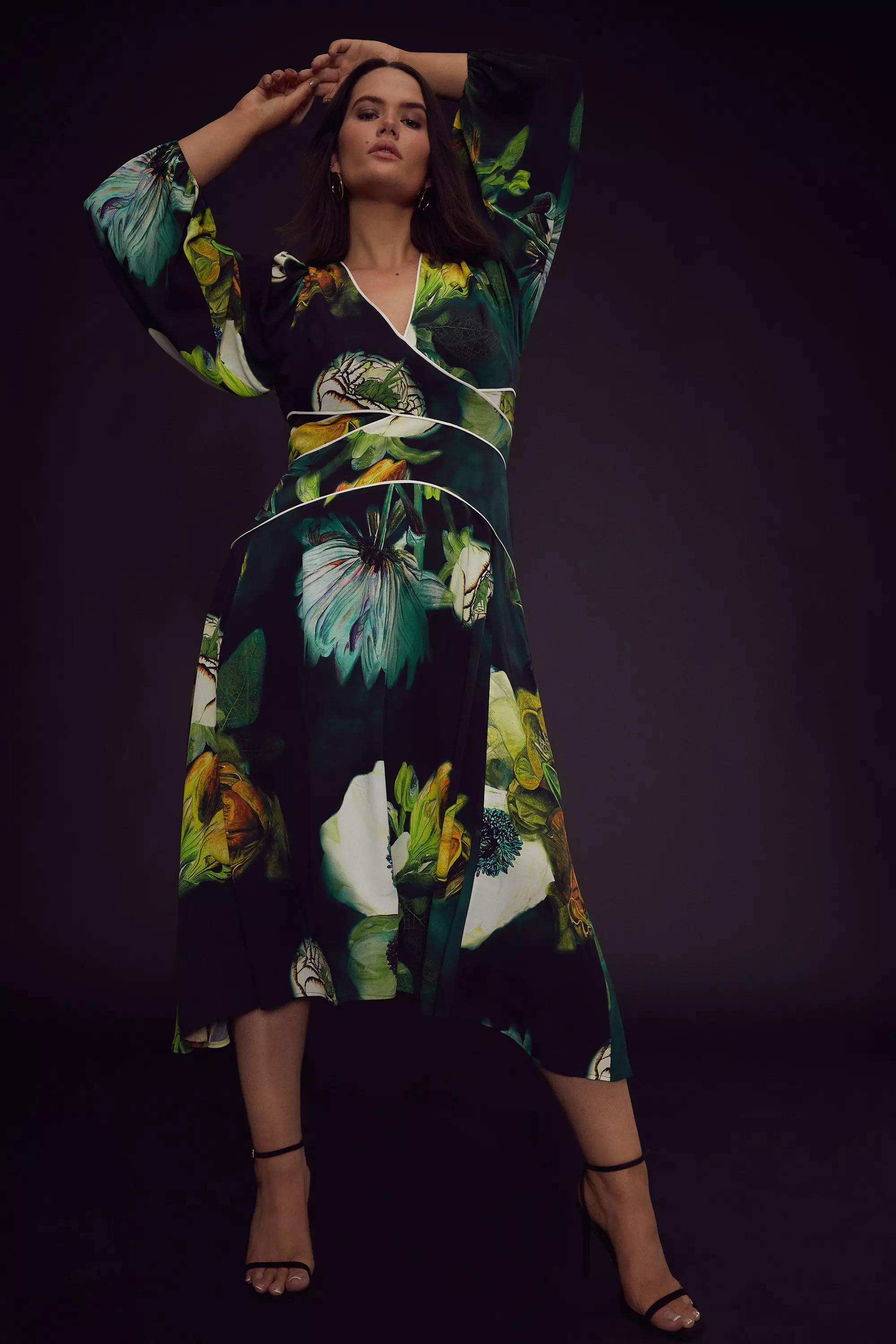 Plus Size Apotheosis Balloon Sleeve Woven Maxi | Karen Millen