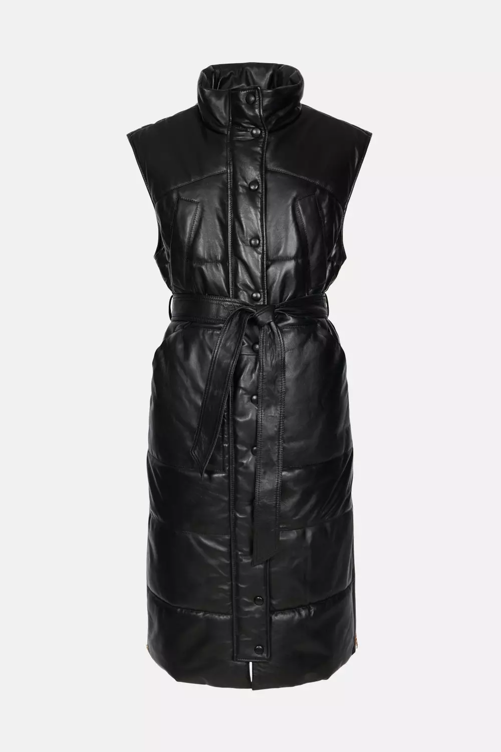Longline sleeveless puffer jacket hotsell