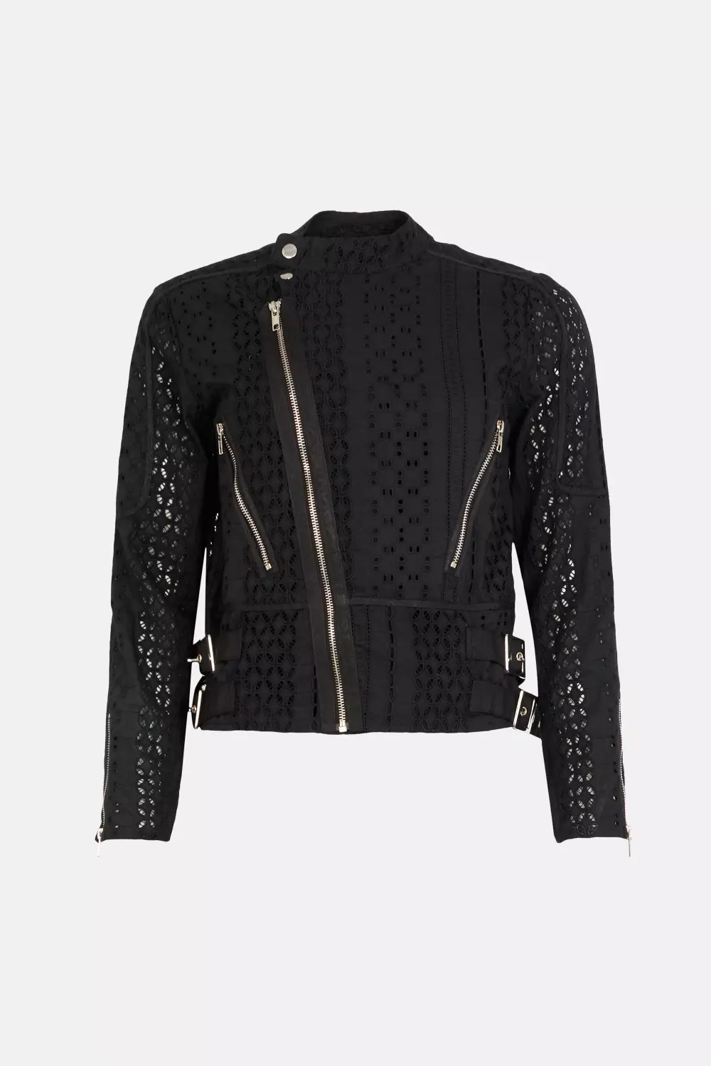 安心追跡付【KAREN MILLEN】イタリアン ウール ミダクシコート Italian Wool Mix Short Biker Coat | Karen Millen