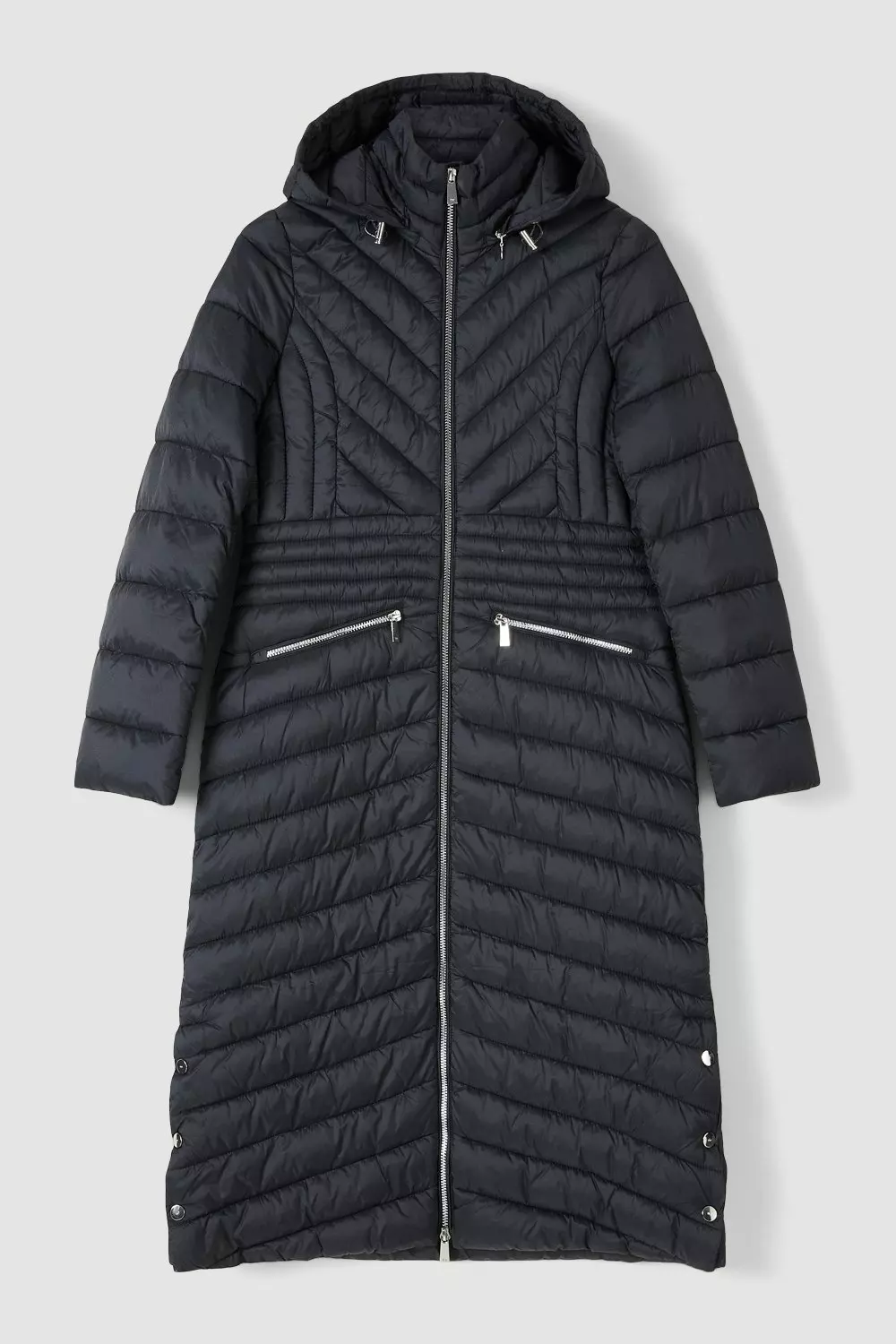 Lightweight Puffer Packable Longline Coat Karen Millen