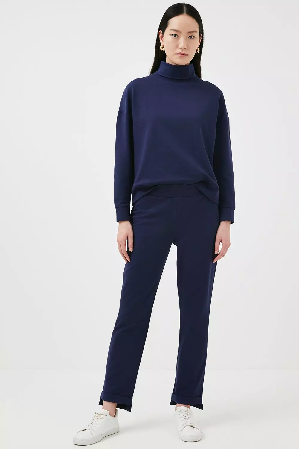 Flat fronted jersey jogger cheap