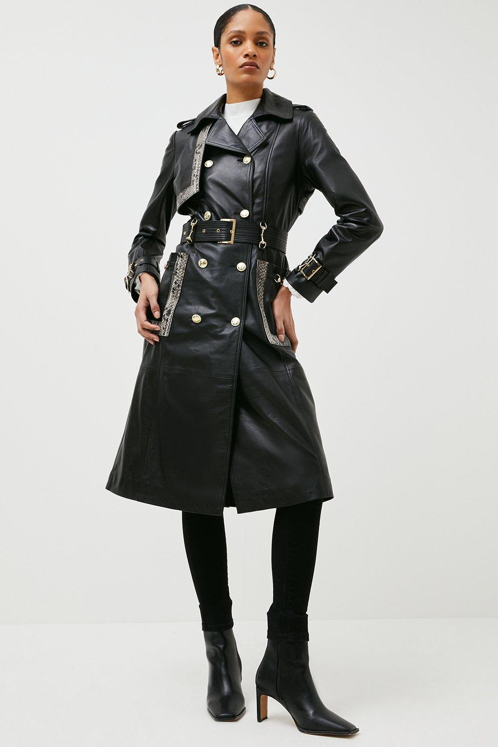 Karen millen trench best sale