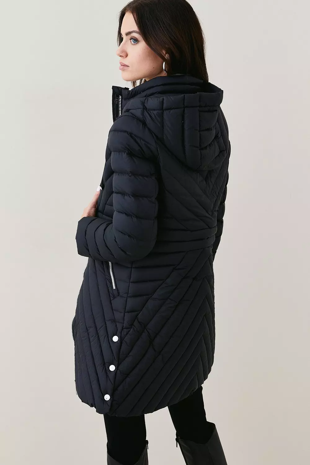 Petite down coats with hood on sale