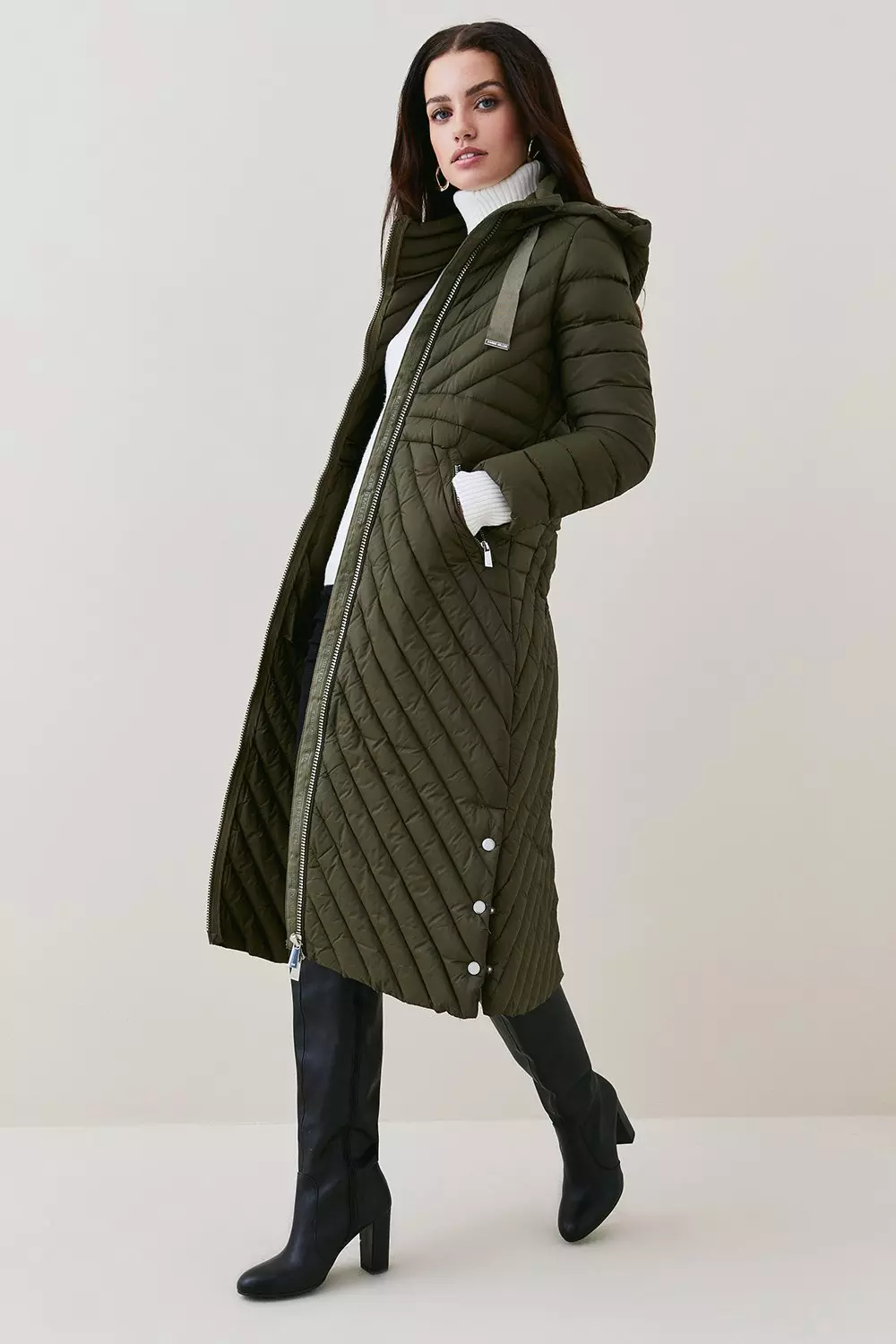 Longline down coat hotsell