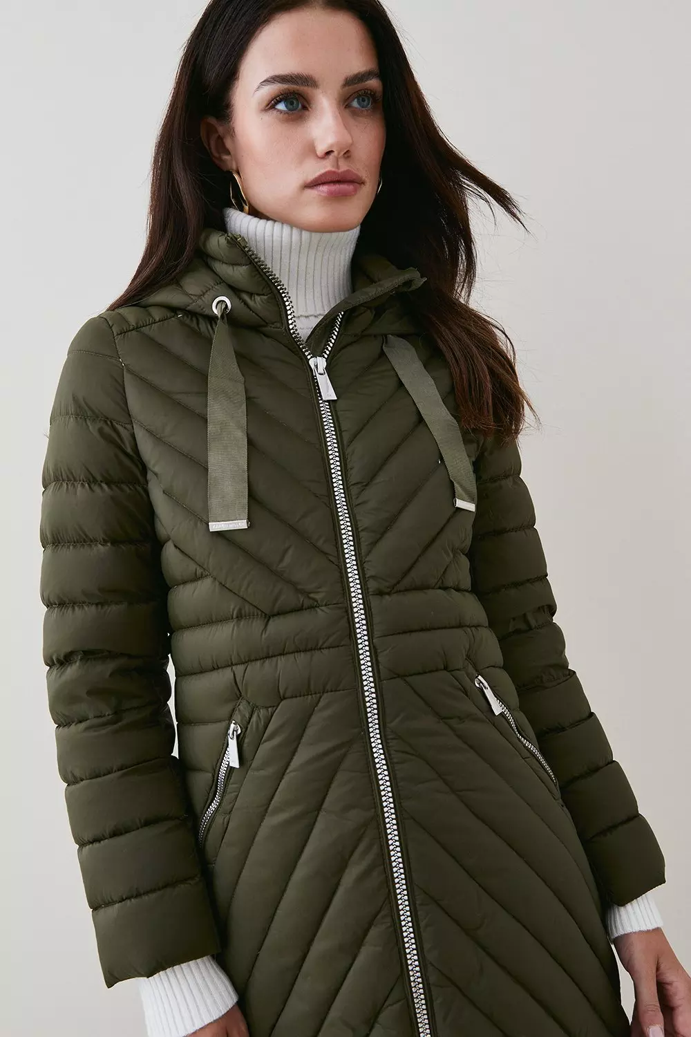 Karen millen puffer coat online