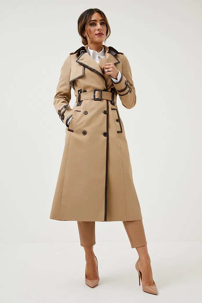 Lydia Millen Collar Detail Belted Trench Coat | Karen Millen Lydia Millen Collar Detail Belted Trench Coat | Karen Millen