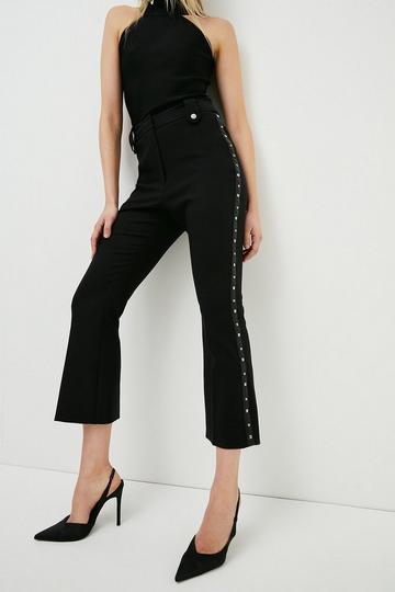 Compact Stretch Slim Flare Pants