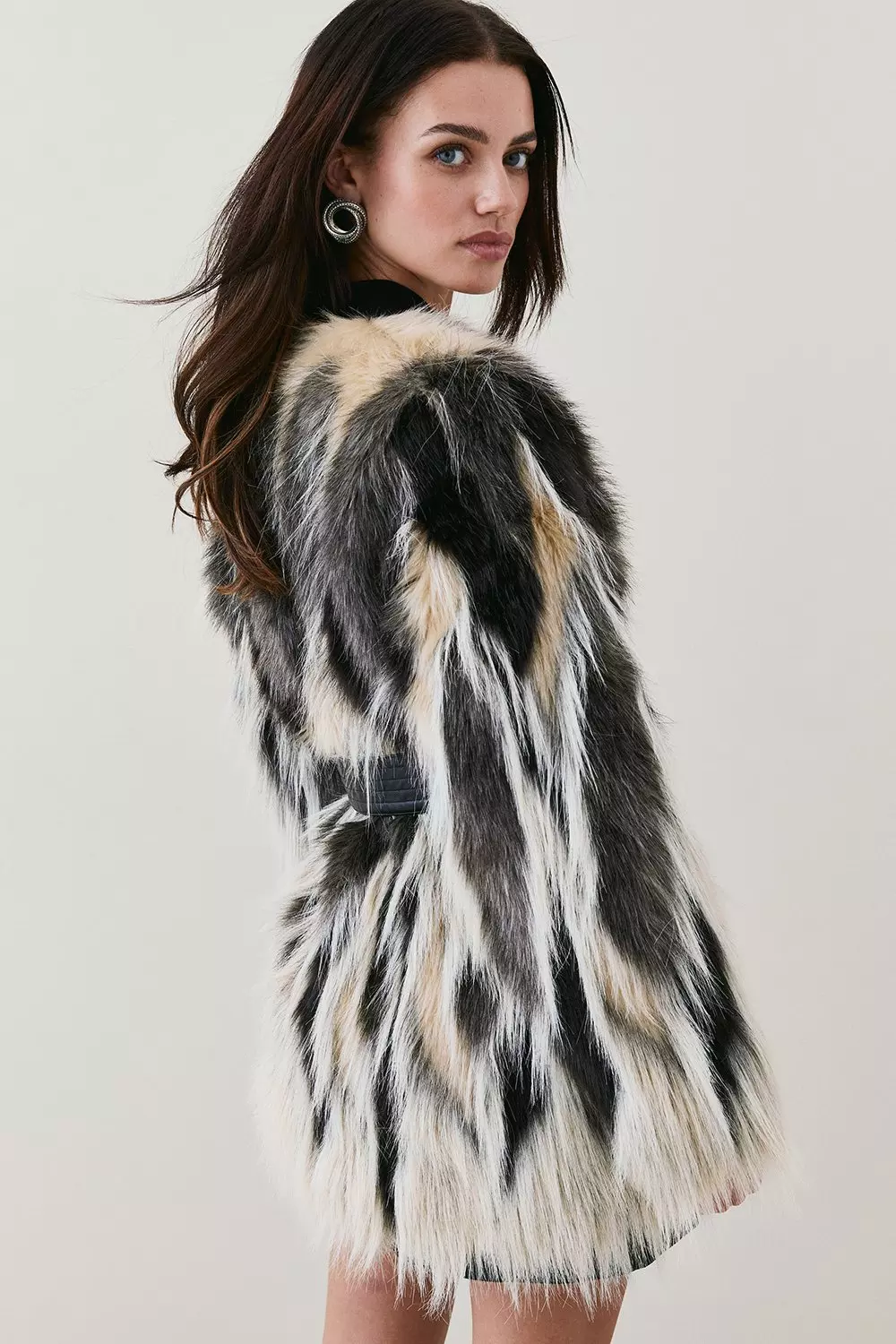 Karen millen faux fur best sale