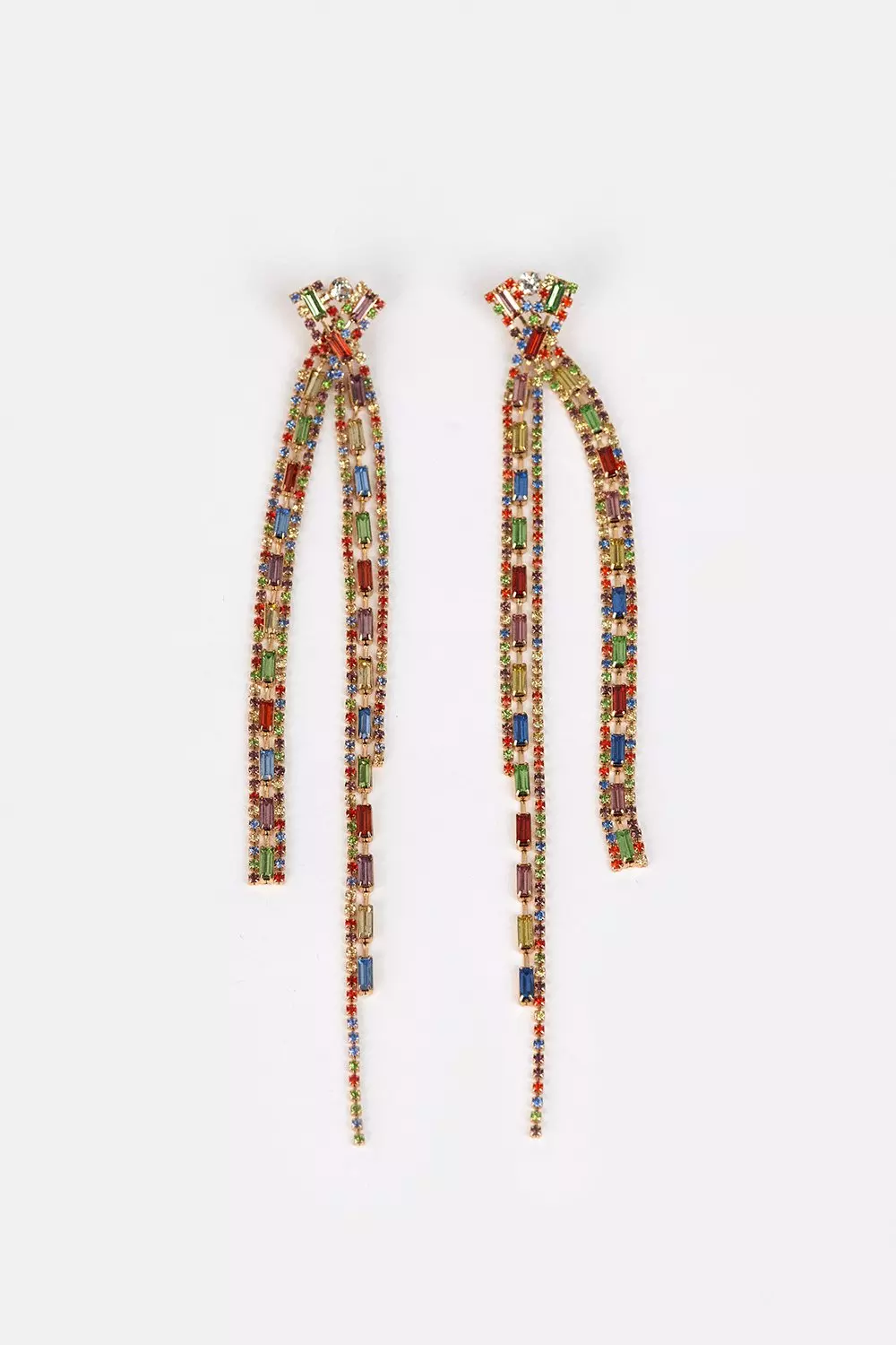 Waterfall Gem Drop Earrings | Karen Millen