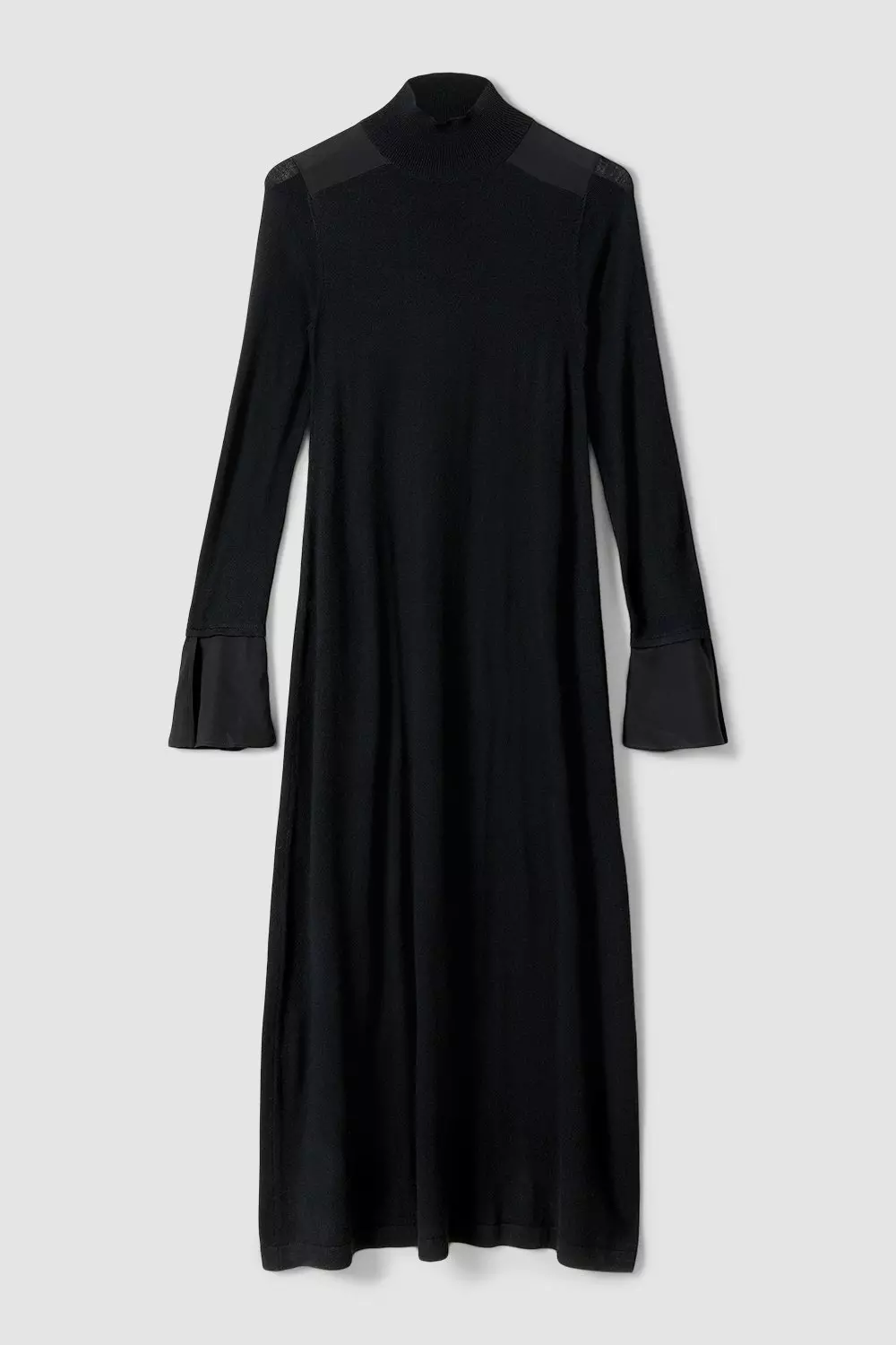 【Karen Millen 】メリノウールマキシワンピース Merino Wool Silk Cuff Maxi Knit Dress | Karen Millen