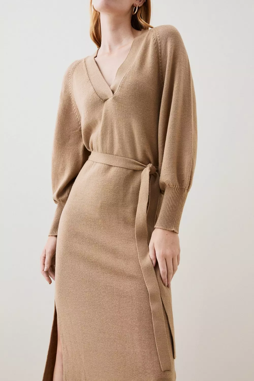 Merino wool wrap dress best sale