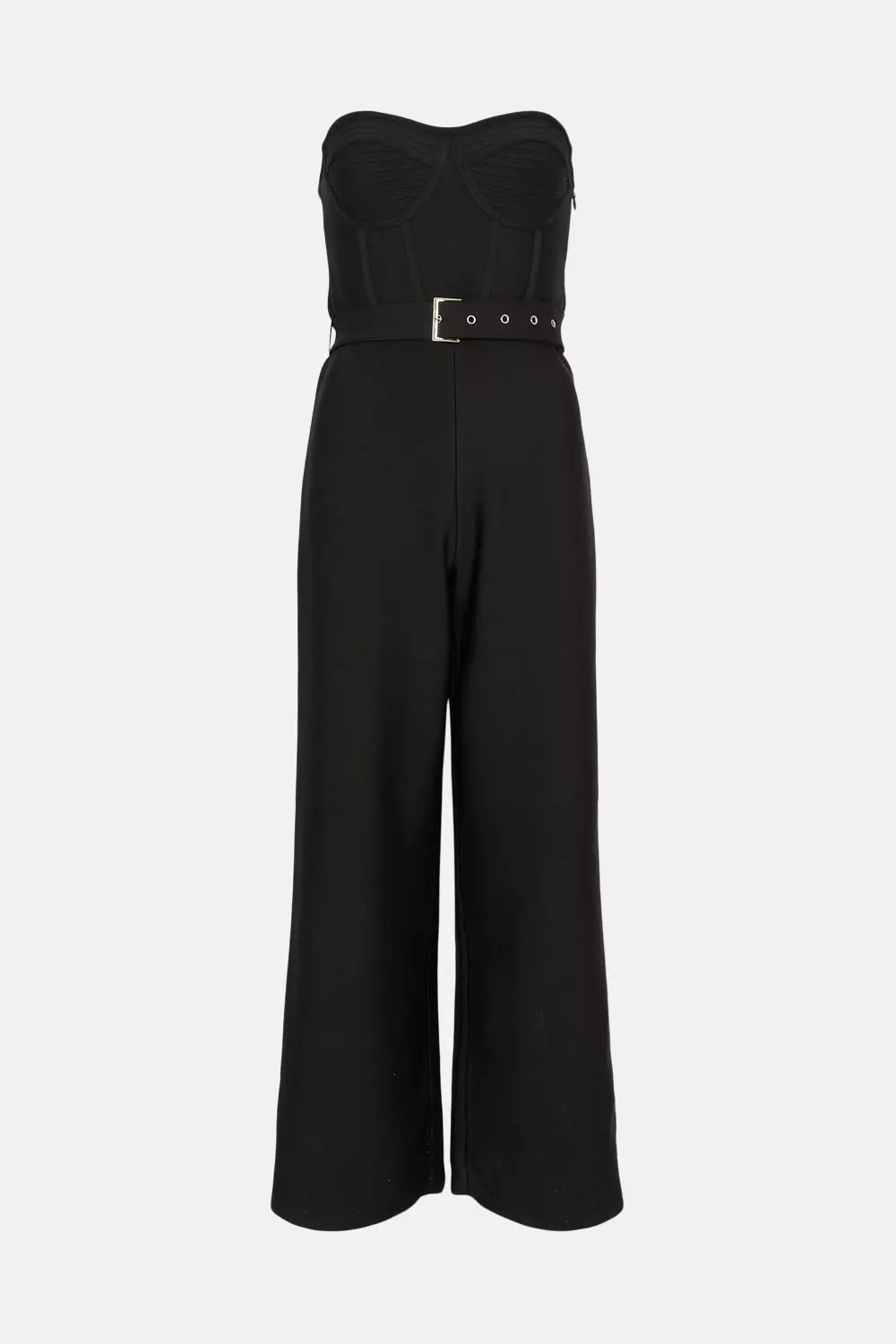 国内発・関税込!! KAREN MILLEN*バンデージニットビジュードレス KAREN MILLEN】ジップ シフォンスリーブ ニットドレス(送料込)