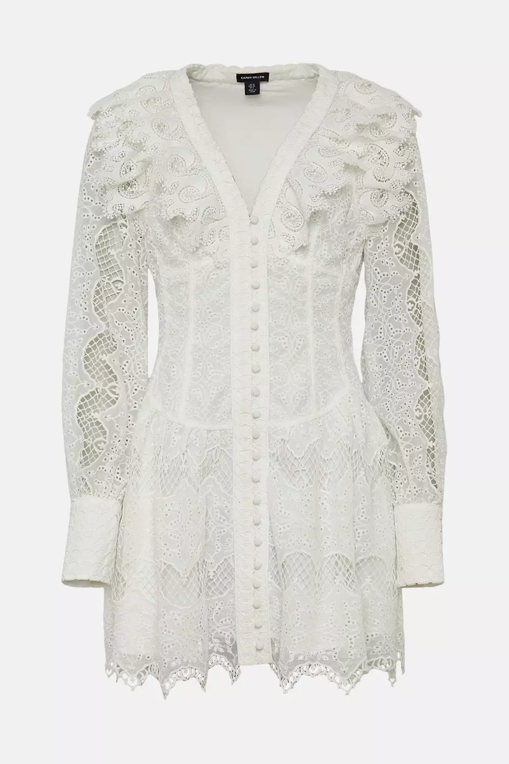 Karen millen white lace dress online