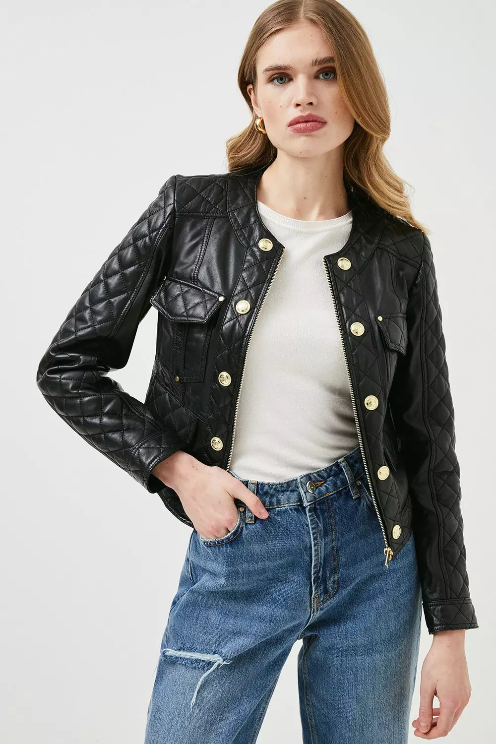 Karen millen black jacket hotsell