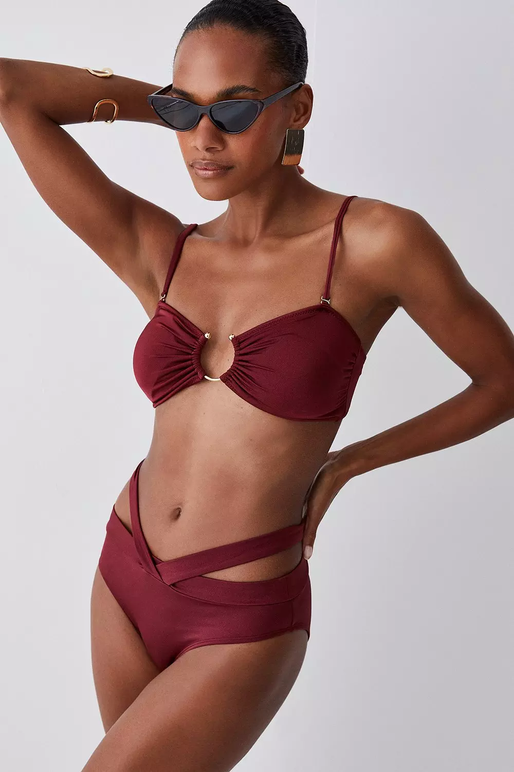 Slinky Strappy Bikini Bottoms Karen Millen