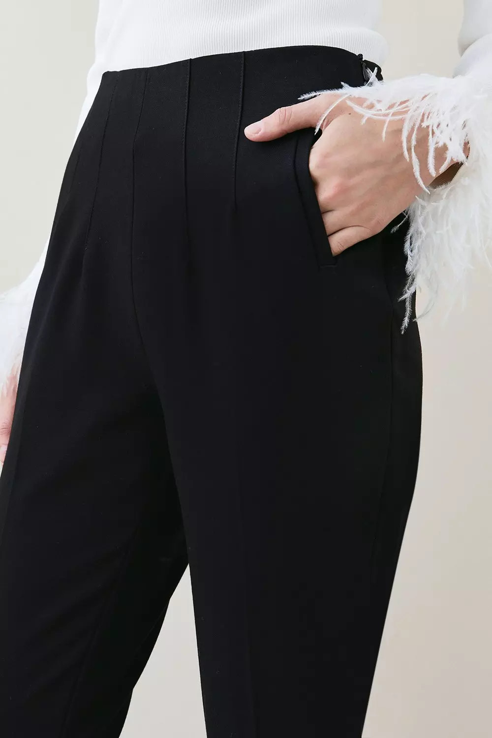 Kickflare Darted Waist Dress Pants | Karen Millen