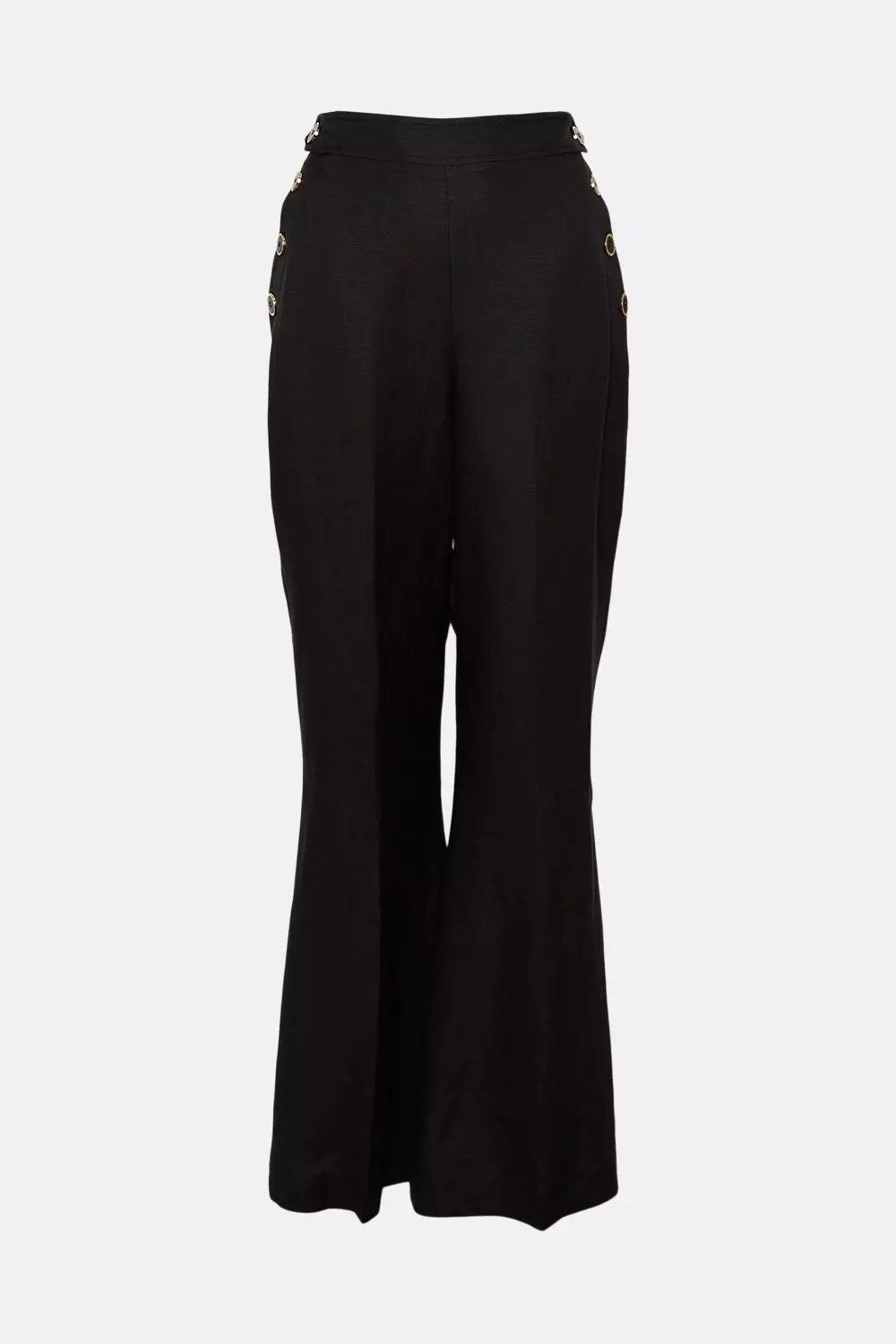 パンツ andmary Highwaist ribbon pants black M ANDMARY】Highwaist ribbon pants