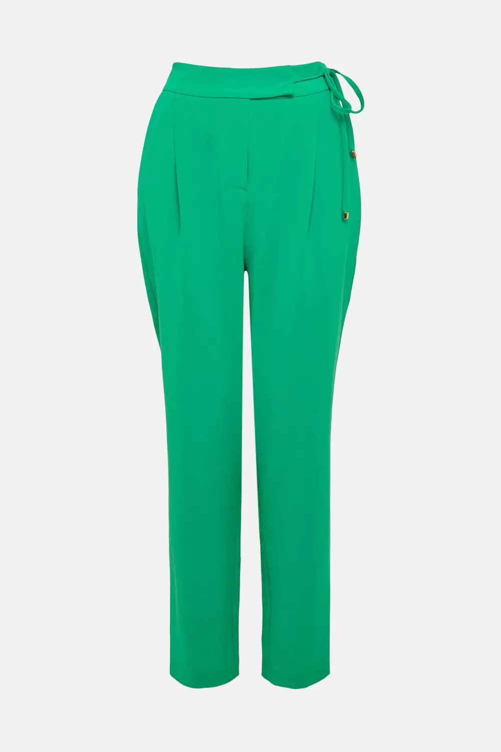 Petite Fluid Crepe Tie Detail Woven Pants | Karen Millen