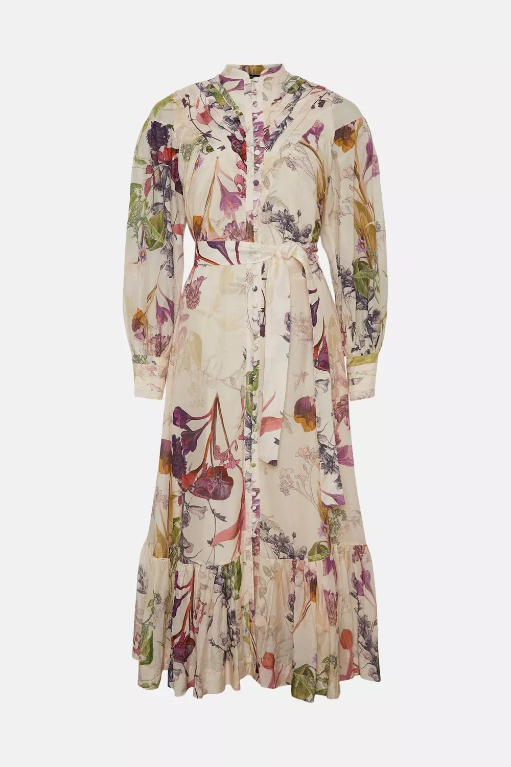 Karen Millen★Lydia Millenシルクコットンマキシドレス Lydia Millen Silk Cotton Botanical Maxi Dress | Karen Millen