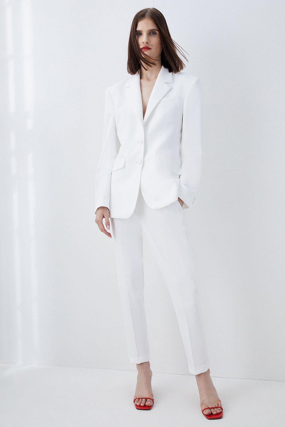 Ivory Tailored Slim Leg Pants