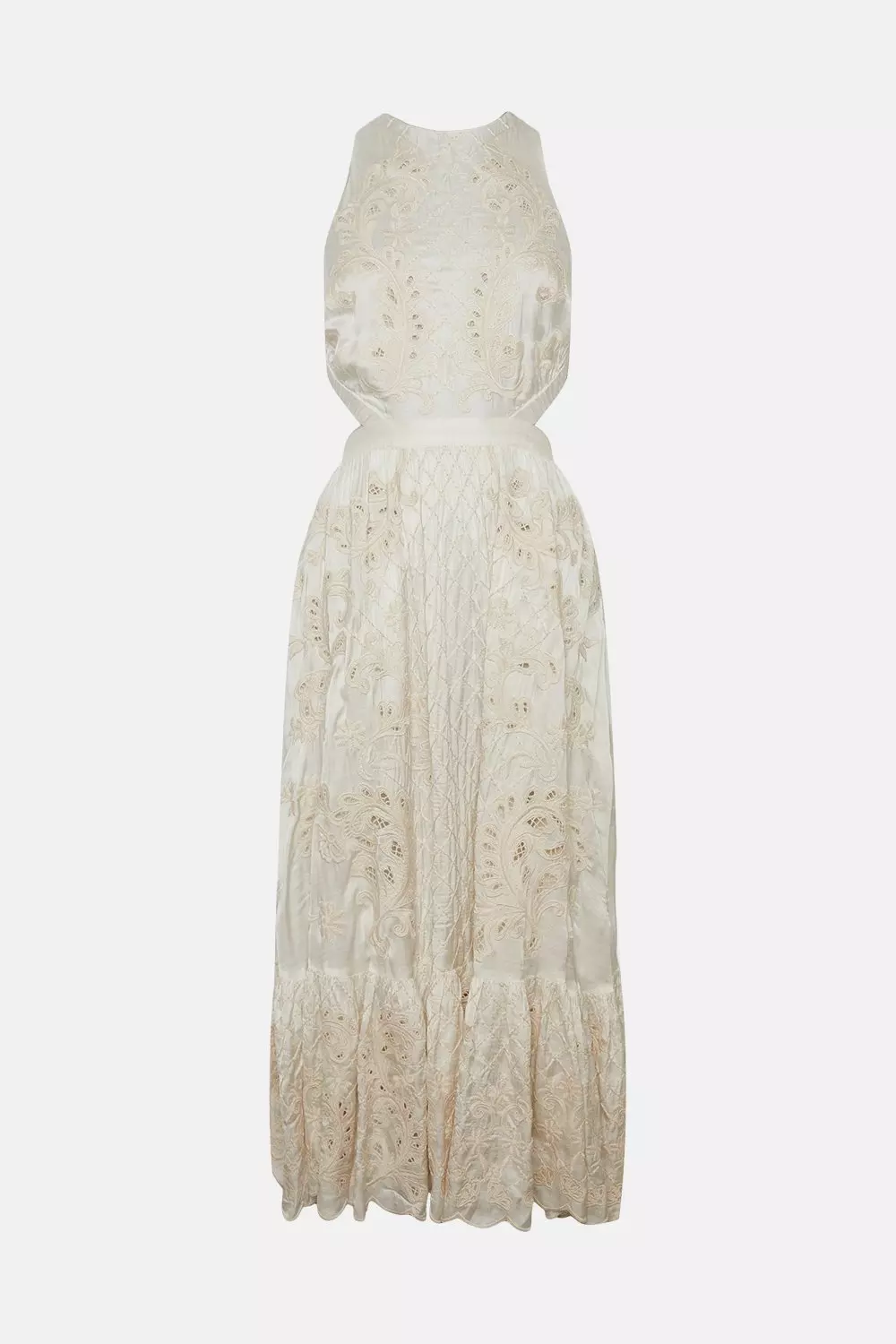 Ivory Lydia Millen Petite Mirrored Cutwork Midi alternative image