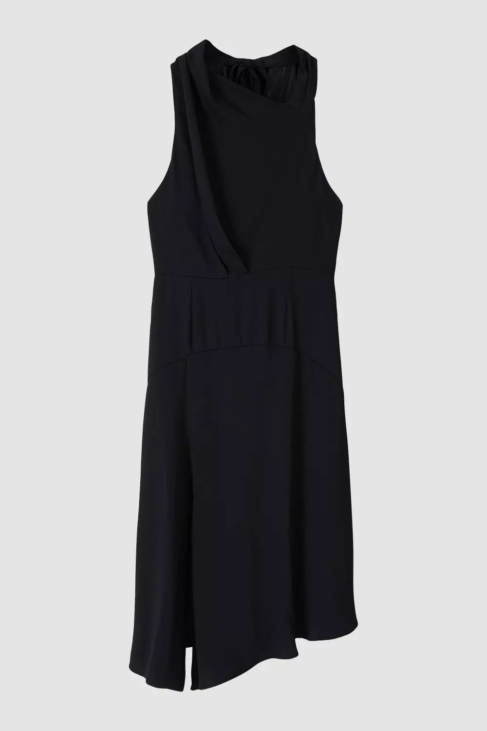 Black Soft Tailored Sleeveless Midi Dress alternative image