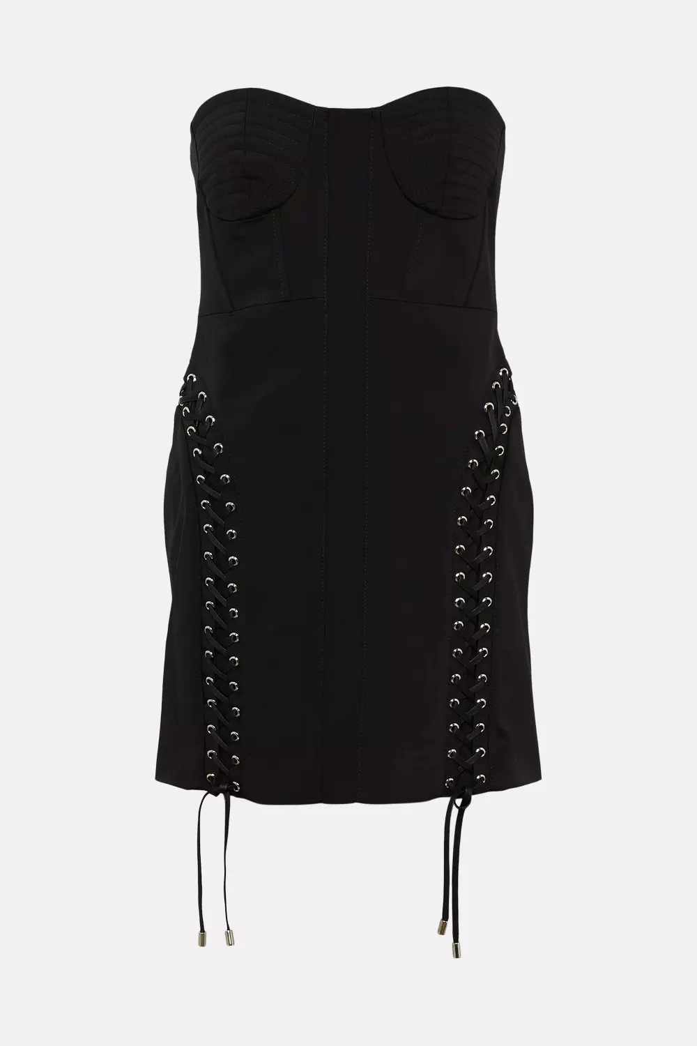 Karen millen black corset dress best sale