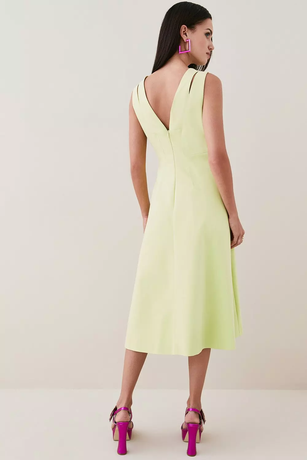 Karen millen lime green dress hotsell