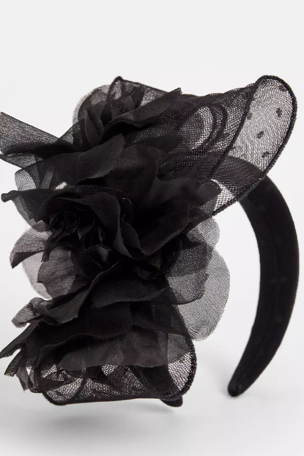 Flower Detail Padded Headband | Karen Millen