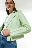 Leather Signature Moto Jacket | Karen Millen Leather Signature Moto Jacket | Karen Millen