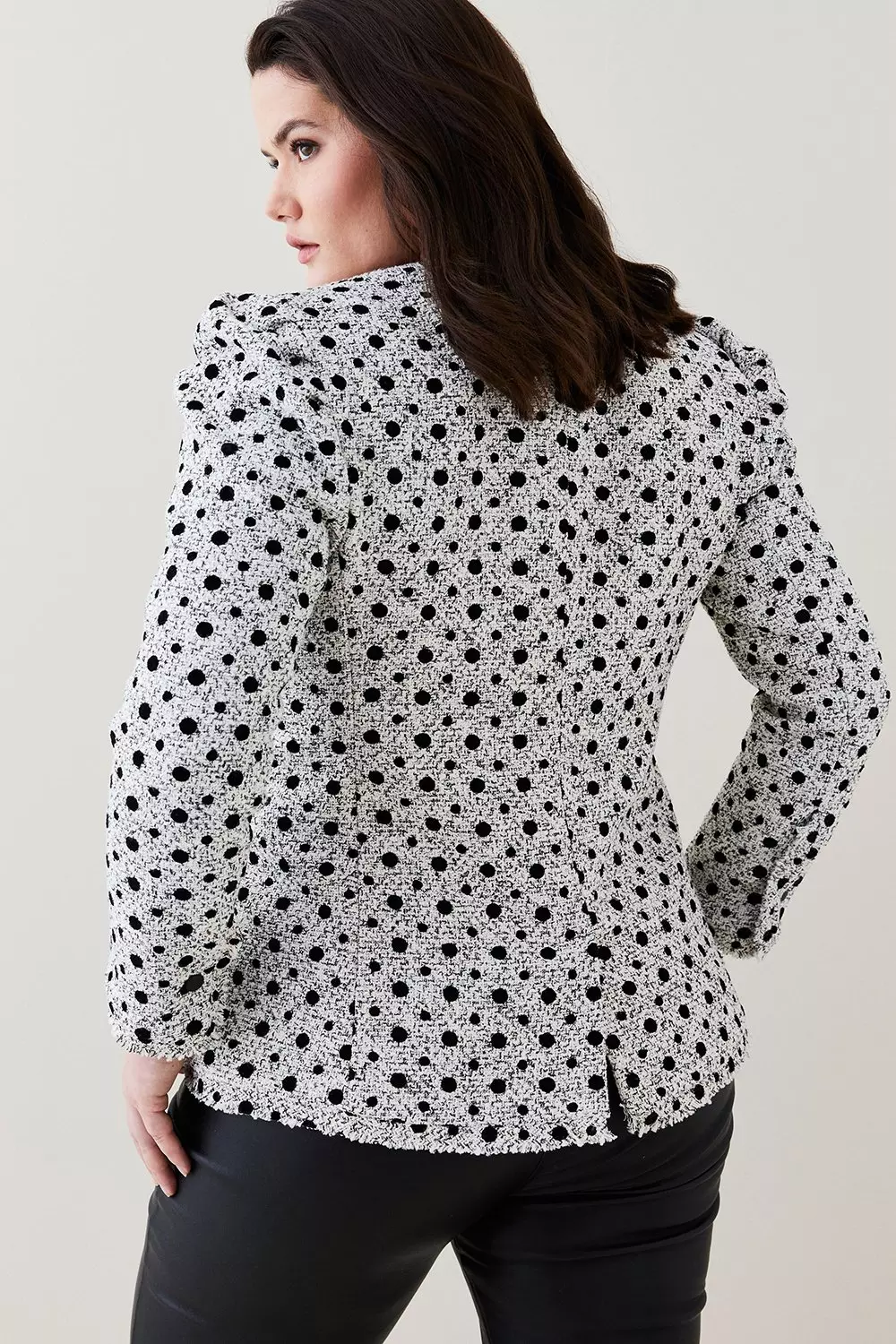 Plus size boucle jacket best sale