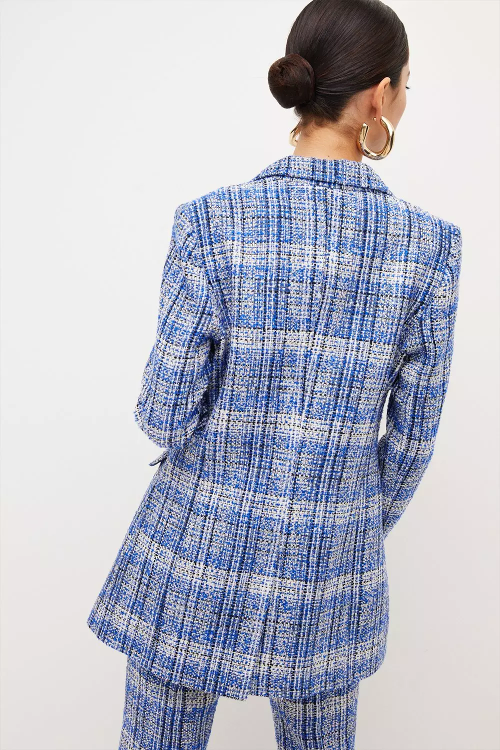 Petite Longline Tweed Blazer Karen Millen