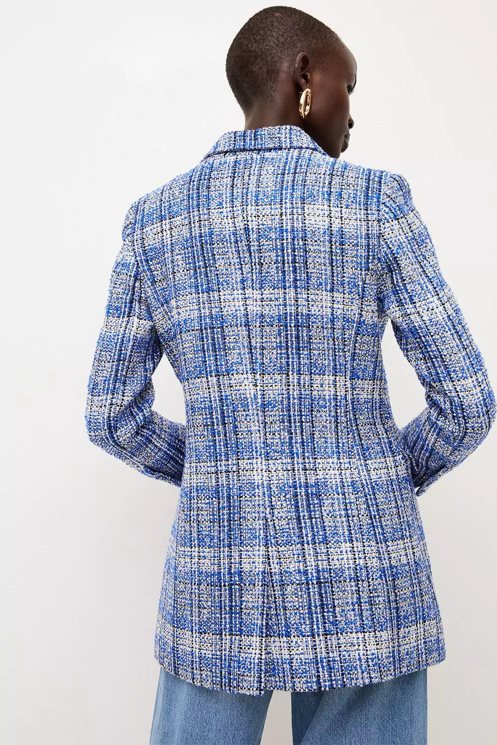 Longline Tweed Blazer Karen Millen
