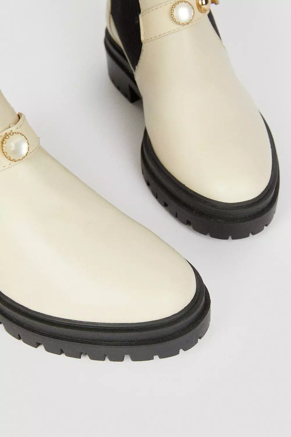 Leather Embellished Chelsea Boot | Karen Millen