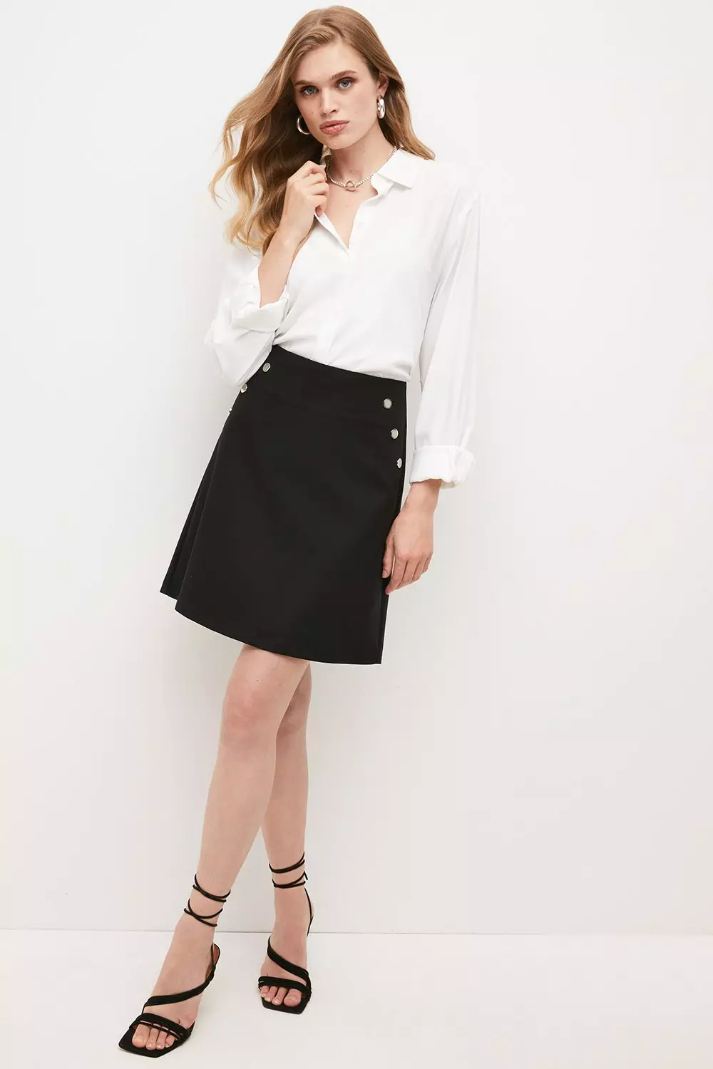 Black Essential Techno Woven Skirt alternative image