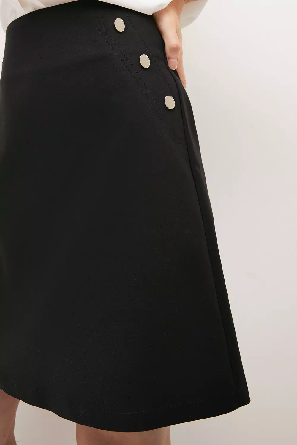 Black Essential Techno Woven Skirt alternative image
