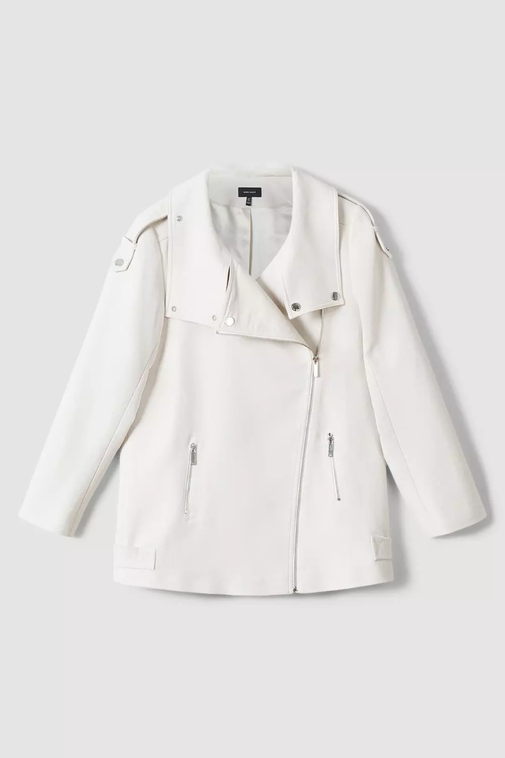 Italian Moleskin Aviator Jacket | Karen Millen