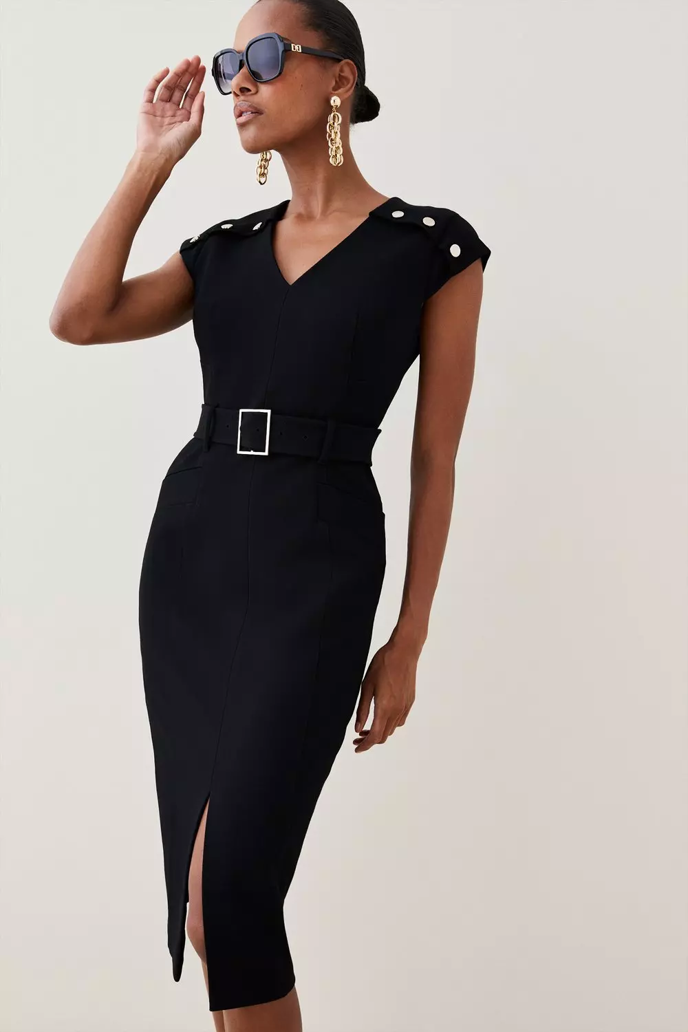 Karen millen black forever dress hotsell