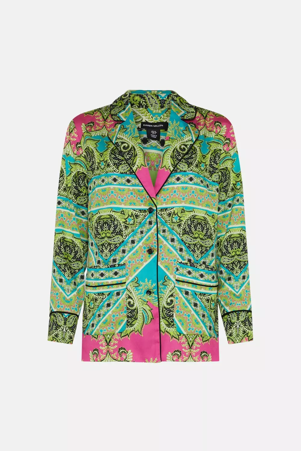 Paisley Scarf Print Soft Tailored Jacket Karen Millen
