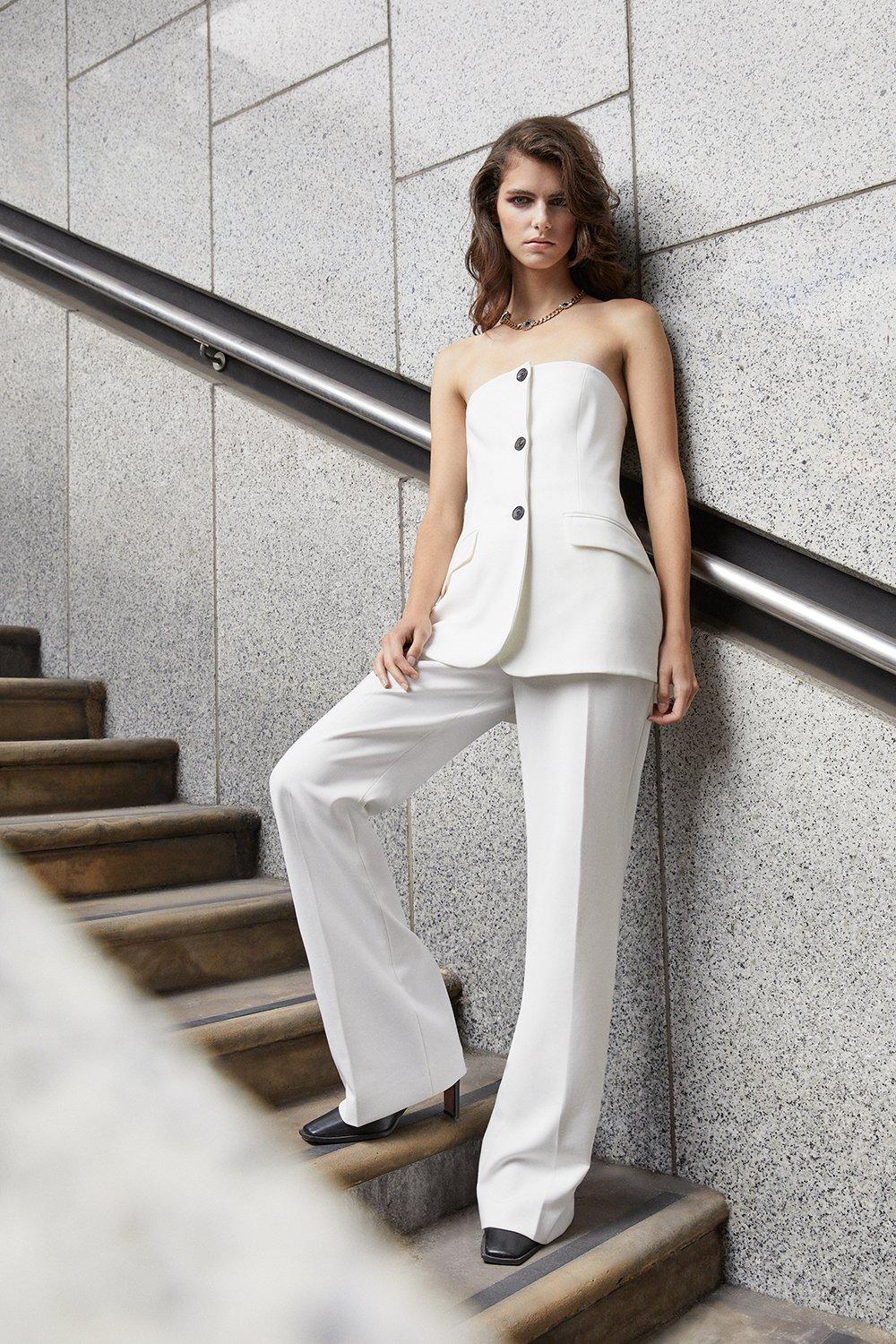 White Jumpsuits Sequin Lace White Jumpsuits Karen Millen