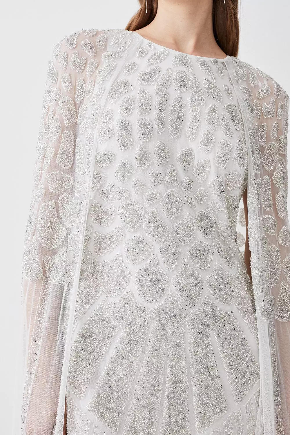 【idem】lace cape blouse アイボリー White Goddess Boho Top • Bohemian Cape Tunic • Organic