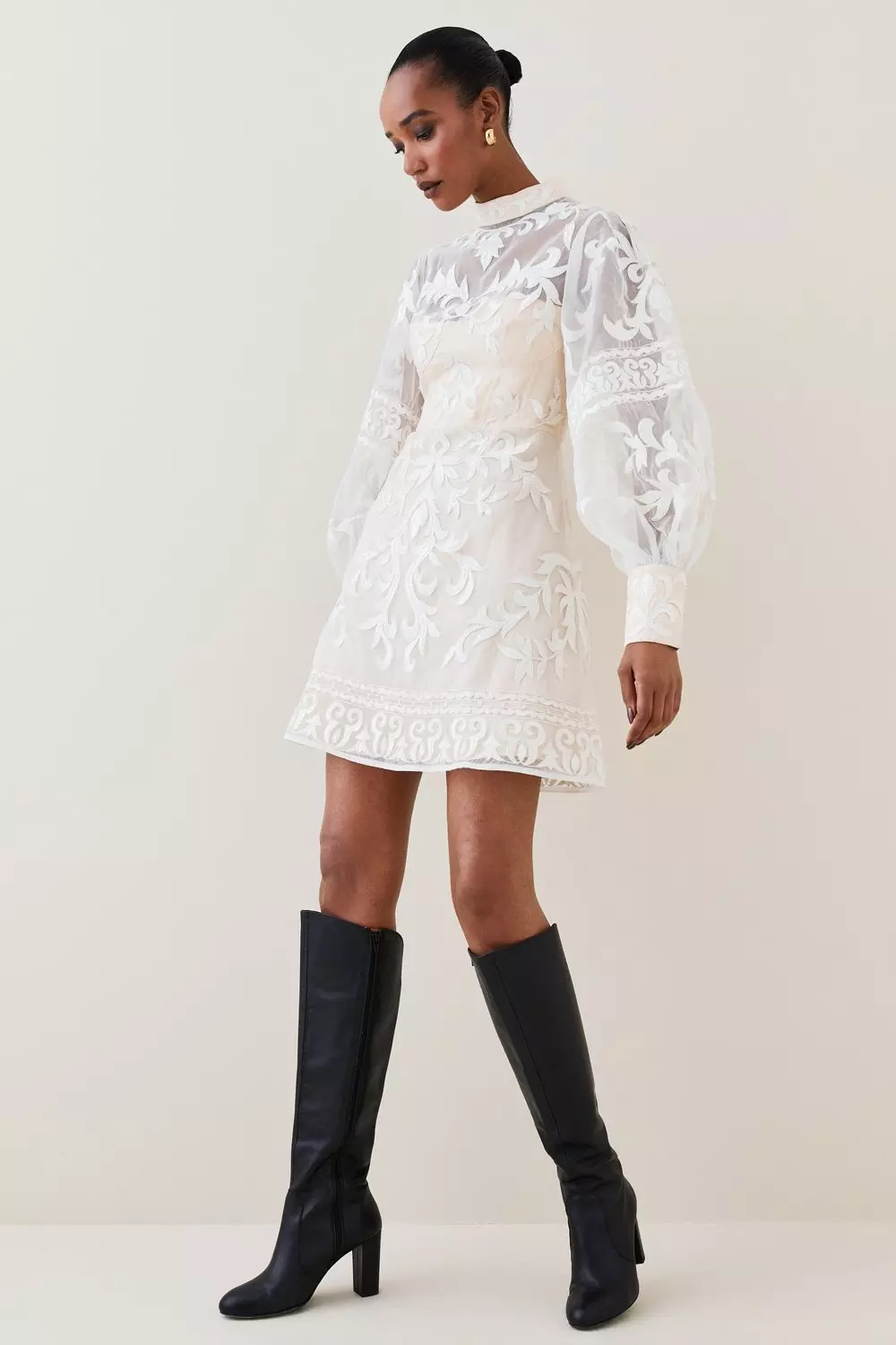 Lydia Millen Baroque Applique Woven Mini | Karen Millen