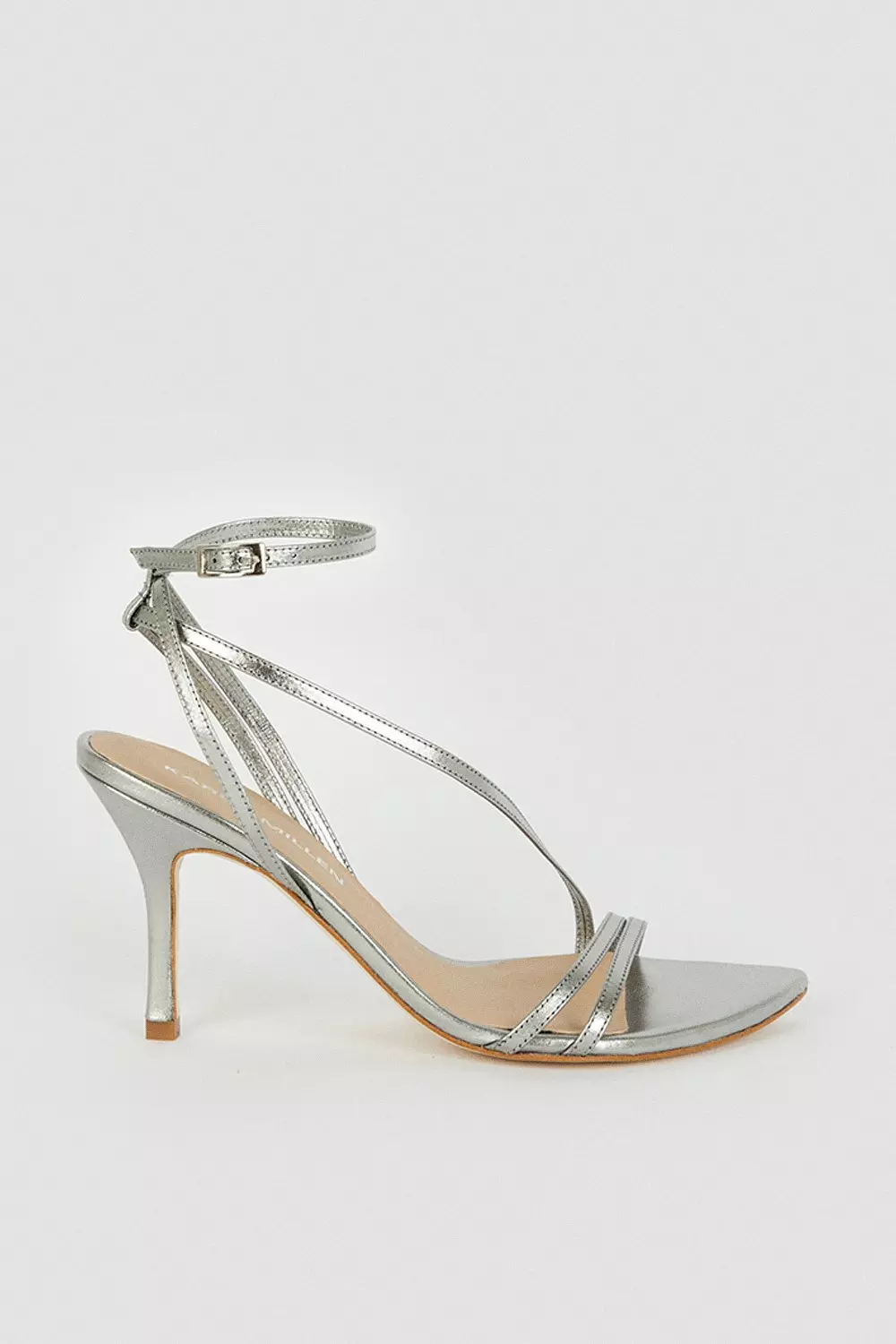 Karen millen silver shoes hotsell
